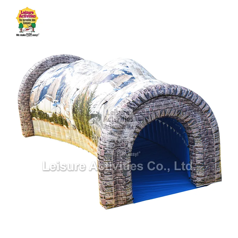 Inflatable Trackless Train Tunnel