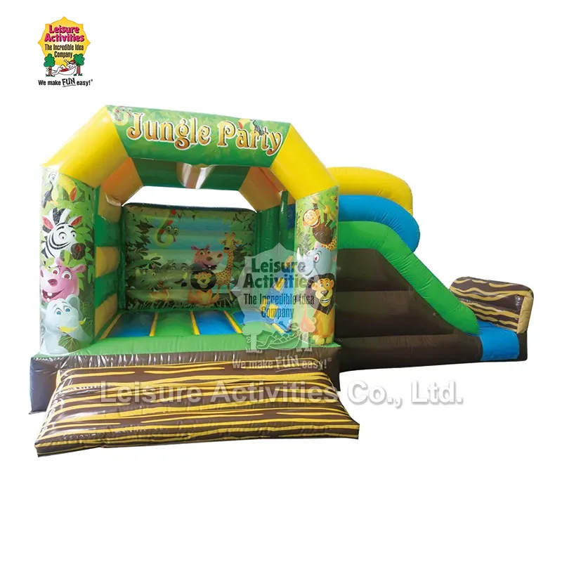 Small Inflatable Multiplay Bouncy Castles truncate faction with Slide